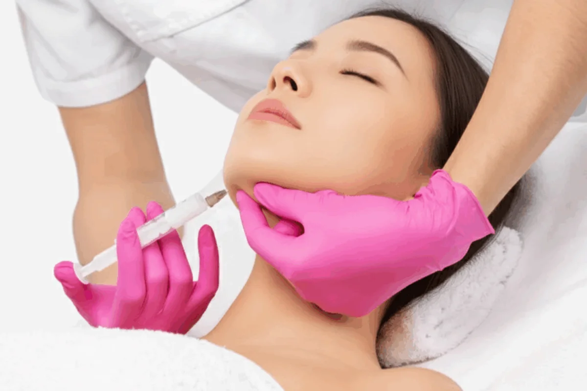 Kybella fat-dissolving injection administered to the chin area