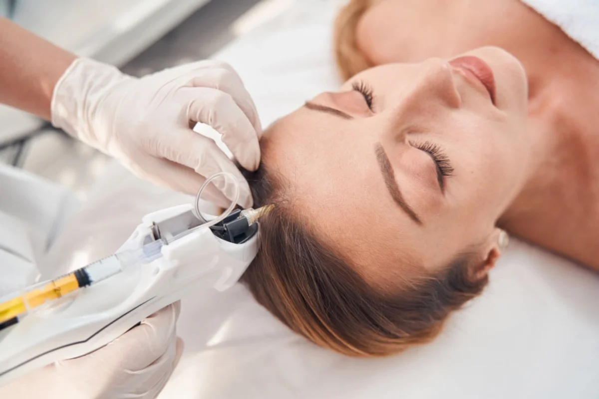 PRP and PRF regenerative treatment being administered