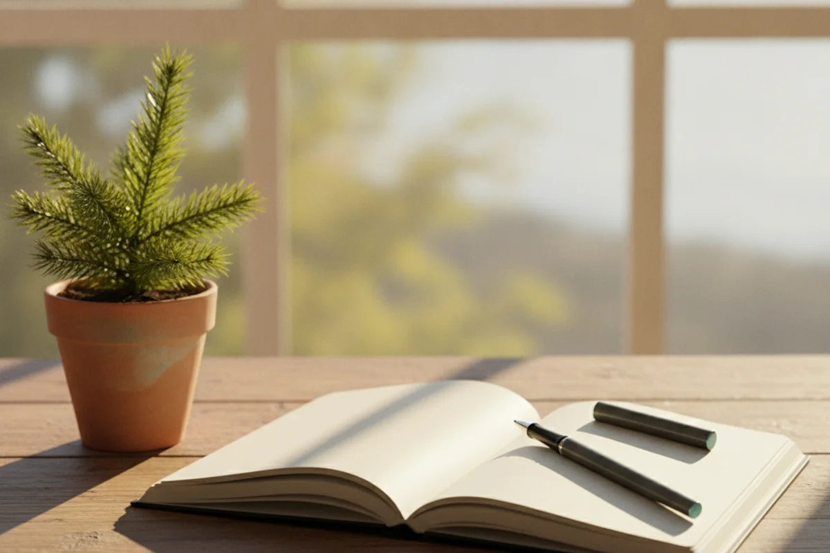Open notebook and pen by a sunlit window, a clear-headed fresh start on coverage