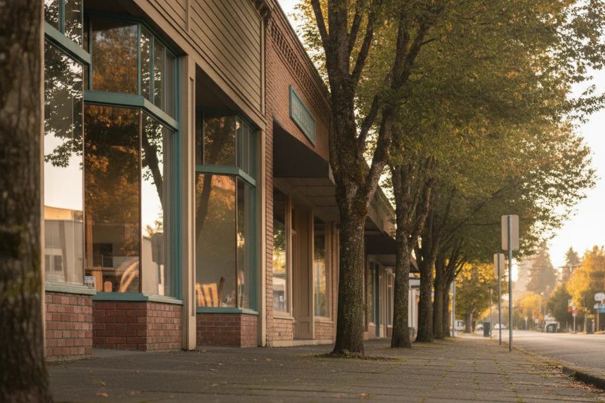 A local Lacey scene in soft daylight