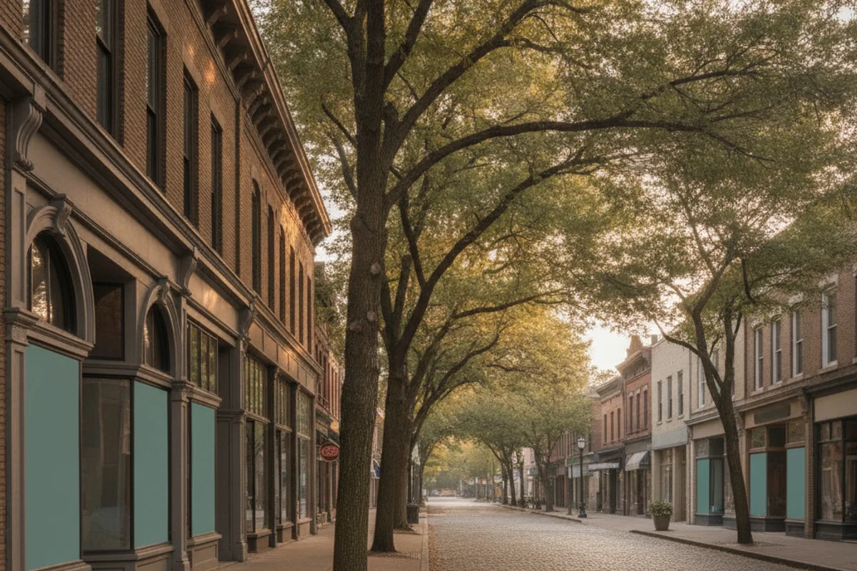 A neighborhood scene in Buffalo