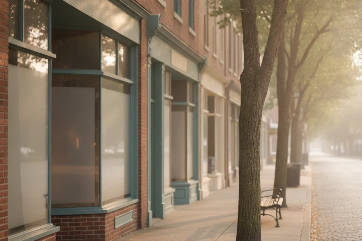 A quiet upstate New York main street